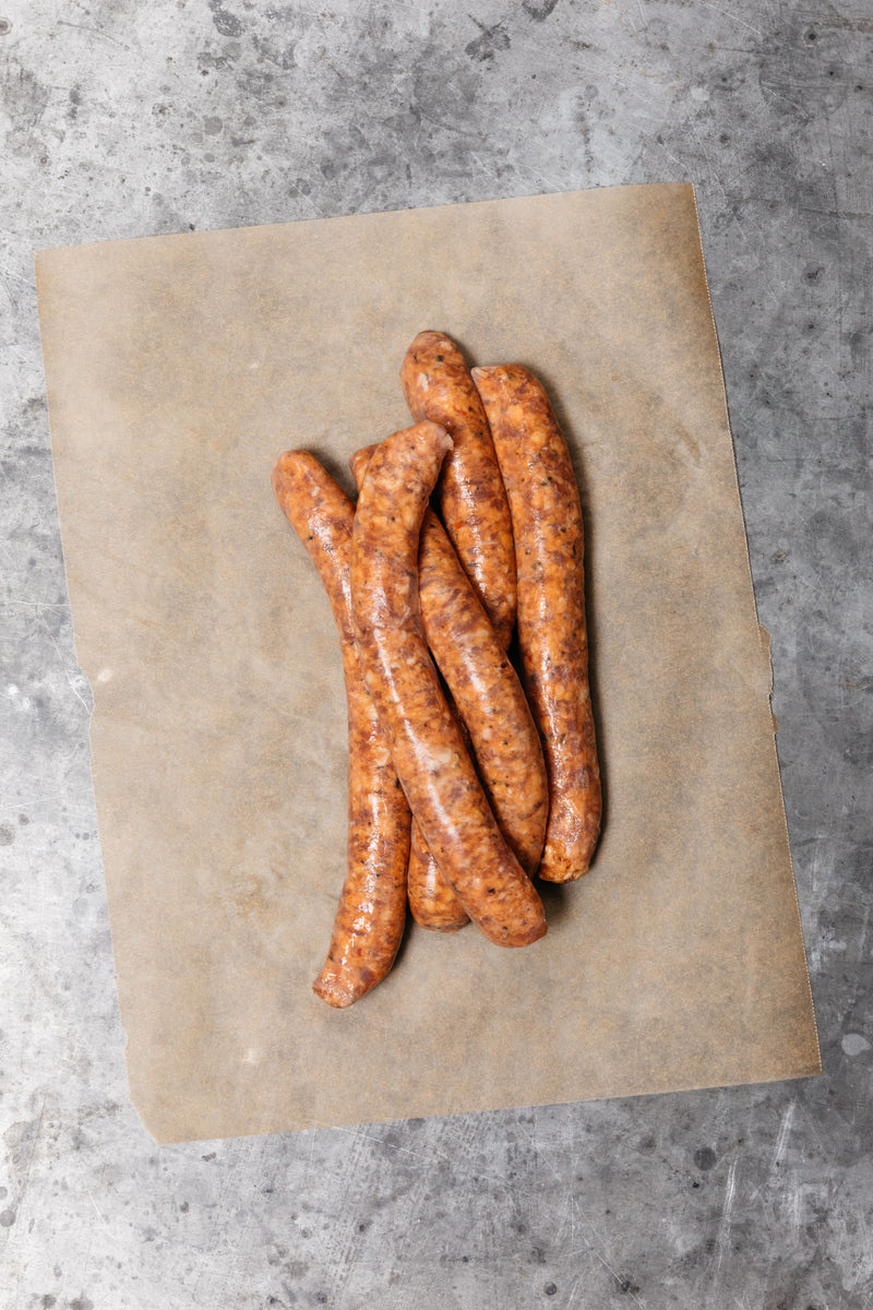 SUN-DRIED TOMATO SAUSAGES